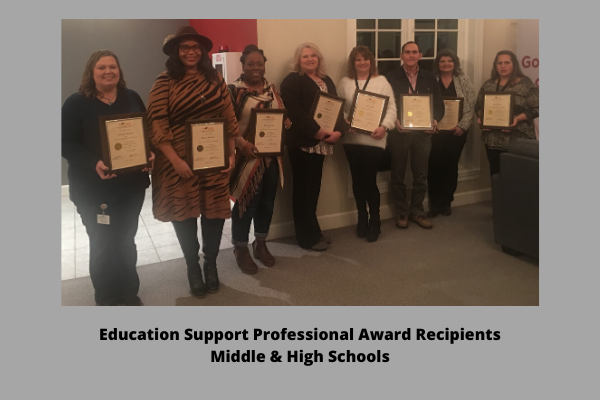 Education Support Professional Award Winners Group Photo Education Support Professional Award Winners Group Photo